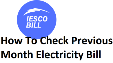 How To Check Previous Month Electricity Bill Iesco