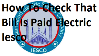 How To Check That Bill Is Paid Electric Iesco