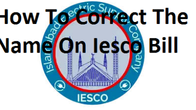 How To Correct The Name On Iesco Bill