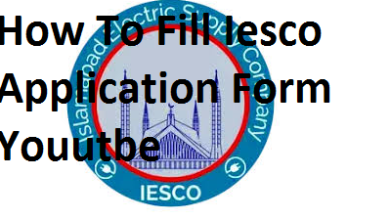 How To Fill Iesco Application Form Youutbe