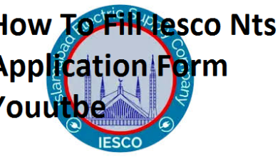 How To Fill Iesco Nts Application Form Youutbe