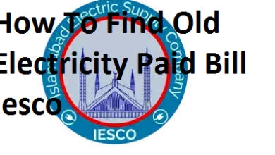 How To Find Old Electricity Paid Bill Iesco