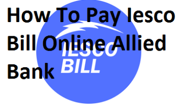 How To Pay Iesco Bill Online Allied Bank