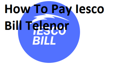 How To Pay Iesco Bill Telenor