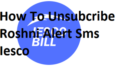 How To Unsubcribe Roshni Alert Sms Iesco