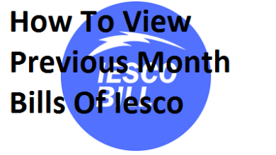 How To View Previous Month Bills Of Iesco