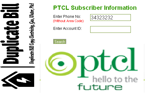 How to Check to Download Ptcl Duplicate Bill Online