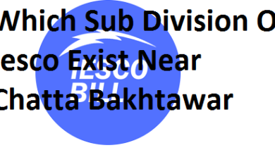 Which Sub Division Of Iesco Exist Near Chatta Bakhtawar